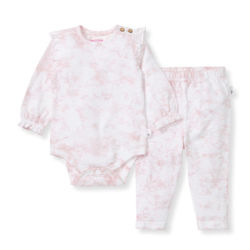 Desert Tie Dye Organic Cotton Girl Bodysuit Set