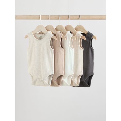 Neutral Baby Vest Bodysuits 5 Pack