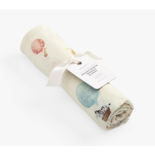 Hot Air Balloon Organic Muslin Swaddle