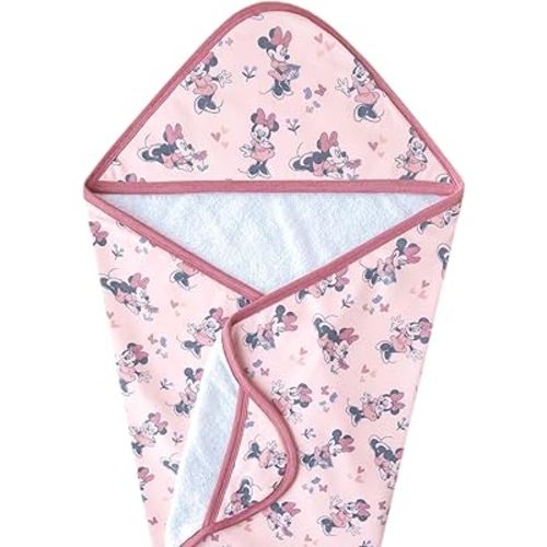 Premium Knit Hooded Bath Towel "Minnie Mouse" by Copper Pearl
