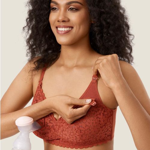 Cotton Lining Hands Free Pumping Bra
