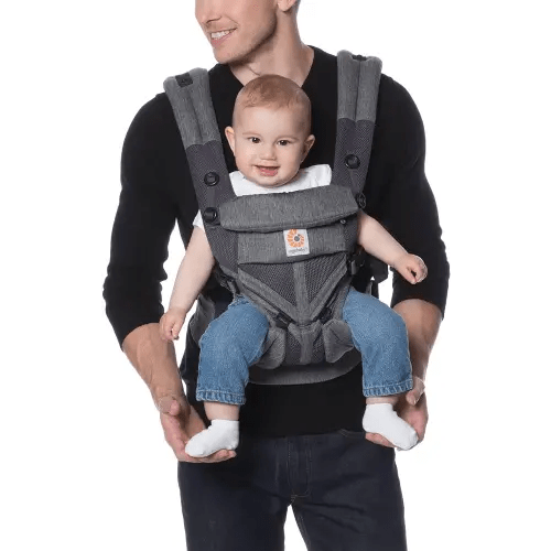 Ergobaby Omni 360 All-Position Baby Carrier for Newborn to Toddler with Lumbar Support & Cool Air Mesh (7-45 Lb), Classic Weave