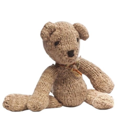Retro Teddy Bear | Handmade Wool | Heirloom Toys | Fair Trade Stuffed Animal