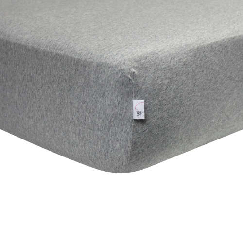 Burt's Bees Baby Organic Jersey Fitted Crib Sheet — buybuy BABY in Heather Grey