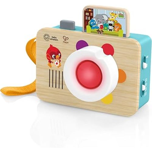 Baby Einstein + Hape Learning Lens Toy Camera for Pretend Play, Ages 6 Months and Up