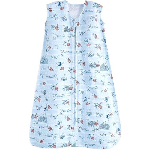 HALO SleepSack, 100% Cotton Wearable Blanket, Swaddle Transition Sleeping Bag, TOG 0.5, Nemo Tie Dye, Large, 12-18 Months