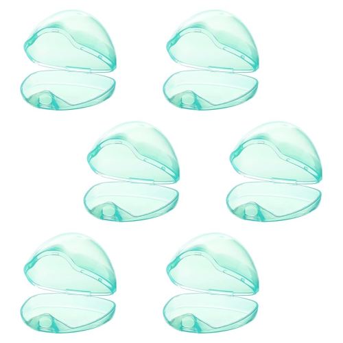 Accmor Pacifier Case, Pacifier Holder Case, Pacifier Container for Travel, BPA Free,Transparent Green, 6 Pack