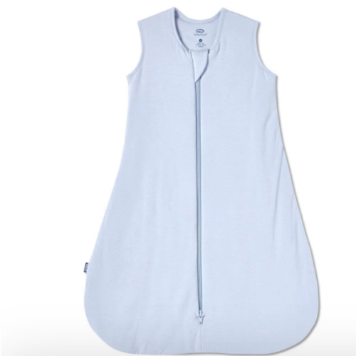 HALO - 1.5 TOG supersoft bamboo wearable blanket, double zipper sleeping bag with weighted feel - blue