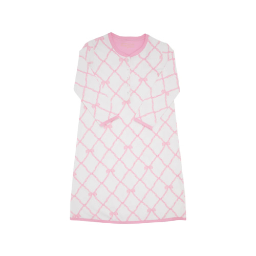 Nightingale Nightgown (Women's) - Belle Meade Bow with Pier Party Pink