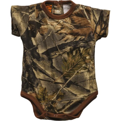 Trail Crest Infant Camo Undershirt- Body Suit W/ Magnet, 6-12 Months, Camo