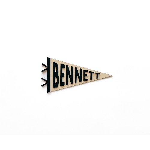 Custom Name Pennant x Kids Nursery Decor x Baby Wall Sign x Toddler Room Decor x Boys Room Decor x Edgy Rad Room Decor x Name Announcement