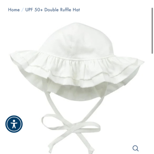 UPF 50+ Double Ruffle Hat