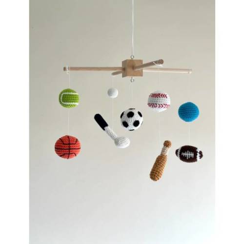 Leha Craft Sports Themed Baby Mobile