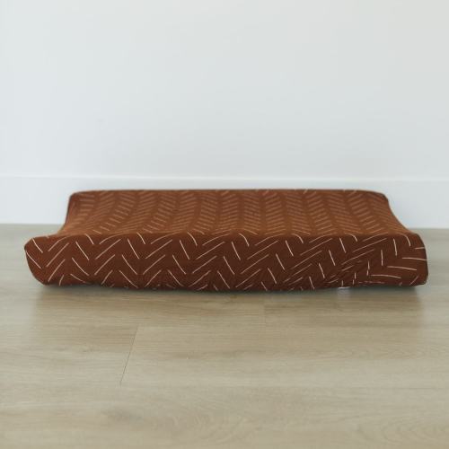 Rust Mudcloth Changing Pad Cover – Mebie Baby
