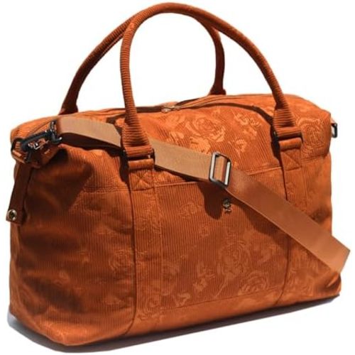 ESVAN Travel Tote Duffel Gym Bag,Weekender Overnight Carry-on Tote Crossbody Bag with Wet Pocket and Trolley Sleeve Upgraded