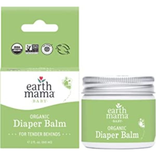 Earth Mama Organic Diaper Balm Multipurpose Baby Ointment | EWG Verified, Petroleum & Fragrance Free with Calendula for Sensitive Skin, 2-Fluid Ounce - 2.03 Fl Oz (Pack of 1)