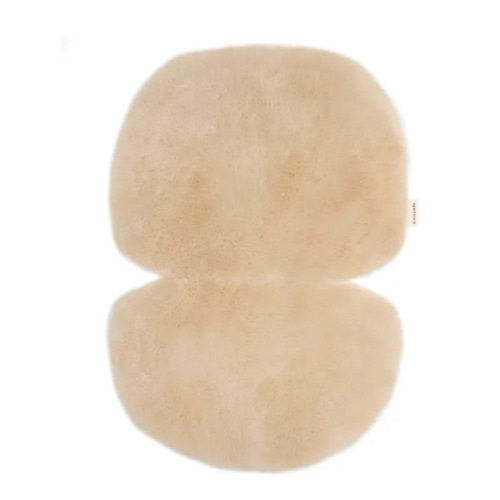 BINIBAMBA - Sheepskin Mat for Stroller or Moses Basket - Peanut | Smallable