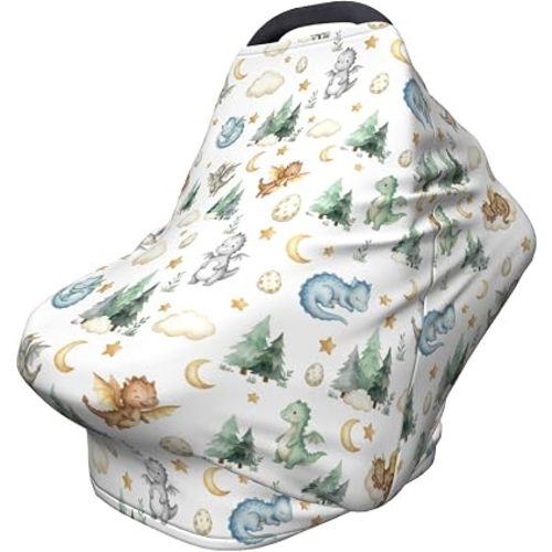 Dragon Carseat Stroller Canopy Covers for Babies, Multi-Use Breathable Breastfeeding Cover, Baby Boys & Girls Dragon Stuff