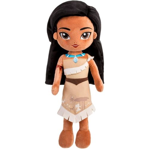 DISNEY STORE Official Princess Plush Doll, Pocahontas, Medium 14 Inches, Soft Plushy with Embroidered Features, Princess Toys for Girls, Disney Dolls, Stuffed Animals for Girls