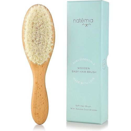 Natemia Wooden Baby Hair Brush