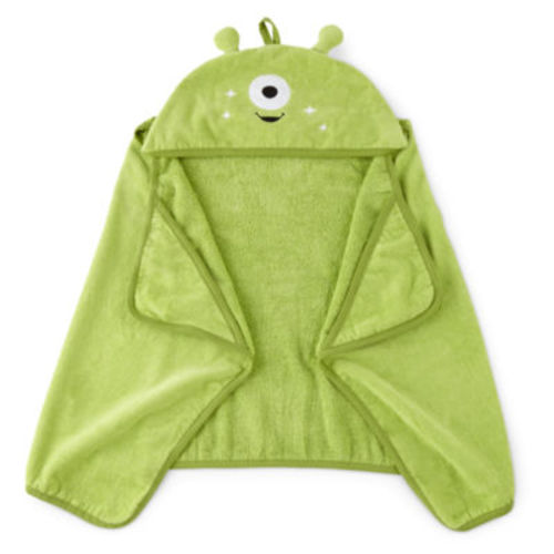 Under the Stars Kids Alien Hooded Bath Towel