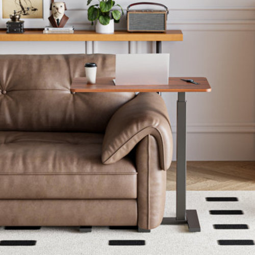 Inbox Zero Kristee Adjustable and Movable Overbed Table with Hidden Casters | Wayfair