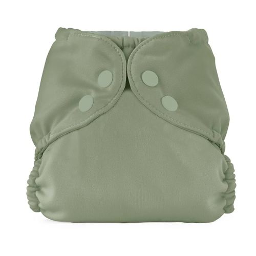 Esembly Cloth Diaper Outer, Swim and Waterproof Cloth Diaper Cover, Leak-Proof and Breathable Layer, Reusable with Snap Closure - Size 1 (7-17lbs), Aloe
