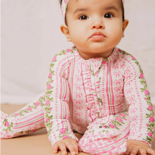 Bowquet of Roses Convertible Ruffle Romper