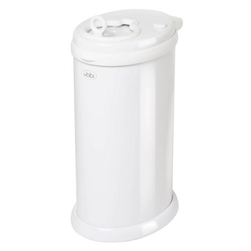 Ubbi Stainless Steel Diaper Pail - White