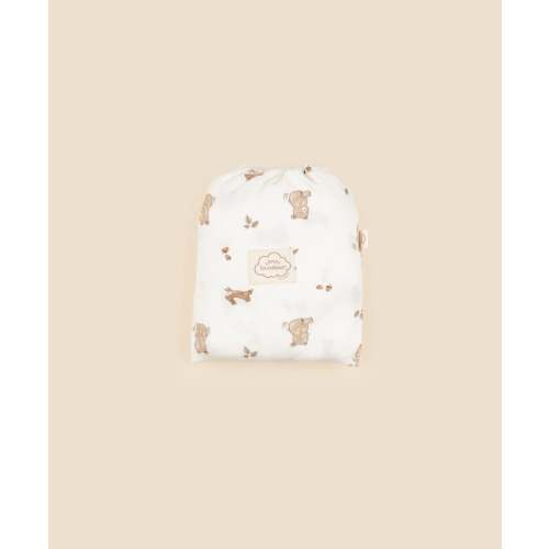 Organic Cotton Bassinet Sheet - Bear & Bunny