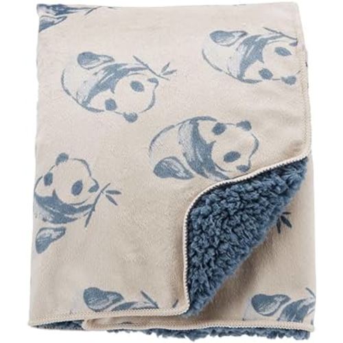 Carter's Baby Cozy-Lined Plush Blanket (Blue)