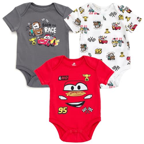 Disney Baby Girls Boys 3 Pack Bodysuits Newborn to Infant Sizes (Newborn - 24 Months)