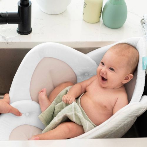 Blooming Bath Lotus Baby Bath - Cream/Clay With Snaps