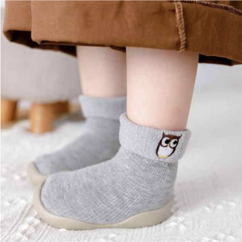 Baby Animal Sock Shoes Booties- Owl