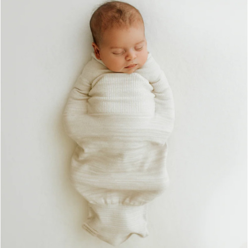 Bamboo Blend Beige Swaddle Sleep Sack – Swaddelini