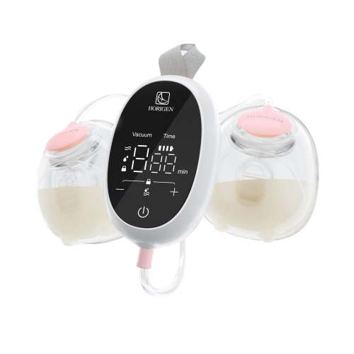 Horigen D6 Pink Electric Wearable Handheld Breast Pump Silent Strong Suction 180ml/6oz