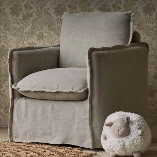 Neva Swivel Glider Chair | Cracked Pepper