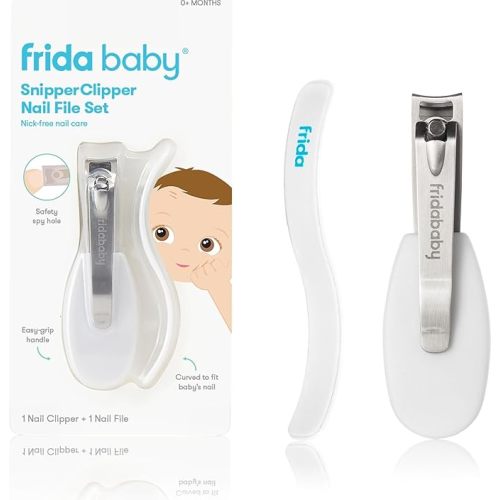 Frida Baby NailFrida The SnipperClipper, Baby Nail Clipper, Infant Nail Clipper for Baby with Safety Spyhole, for Newborns and up