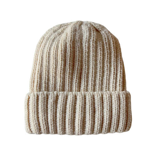 Chunky Knit Hat, Bone