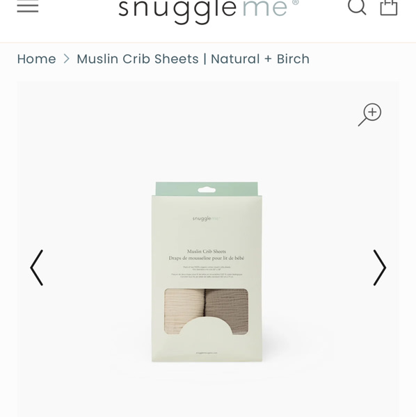 Muslin Crib Sheets | Natural + Birch