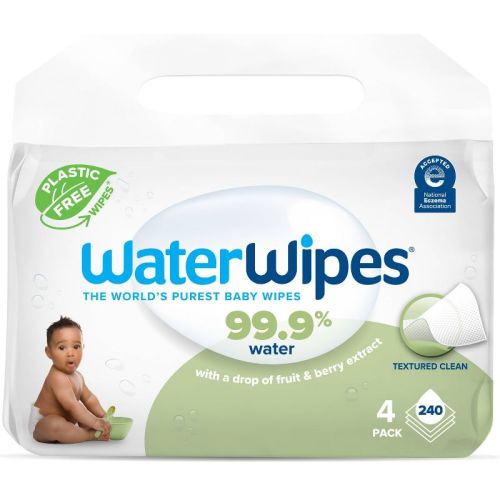 WaterWipes Plastic-Free Textured Unscented 99.9% Water Based Baby Wipes - (Select Count)