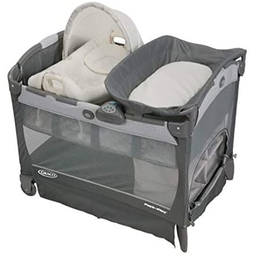 Graco Pack 'n Play Playard with Cuddle Cove Removable Seat, Glacier - W/ Removable Seat
