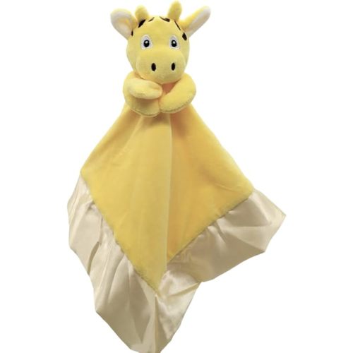 Giraffe Lovey Blanket for Baby | Large 20" x 20" Baby Lovey for Girls or Boys | Cute Giraffe Security Blanket for Babies and Toddlers