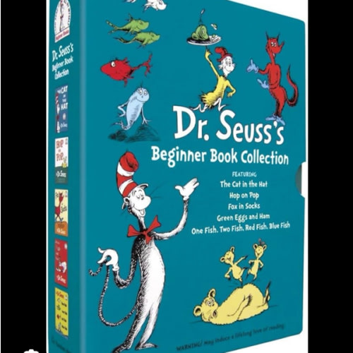 Dr. Seuss's Beginner Book Boxed Set Collection: The Cat in the Hat; One Fish Two Fish Red Fish Blue Fish; Green Eggs and Ham; Hop on Pop; Fox in Socks