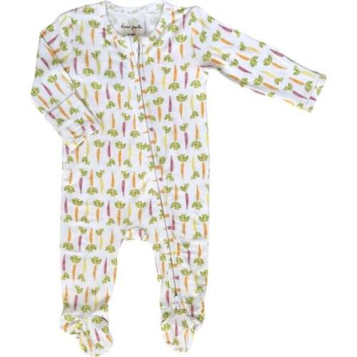 Footie Zippered One Piece, Colorful Carrots - Dear Perli | Maisonette