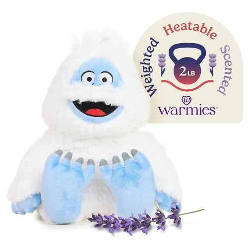 warmies Microwavable & Weighted Stuffed Animals, Bumble - Heated Stuffed Animal Plushie for Warmth & Comfort - Cute Soft Plush Toys for Adults & Children (Boys, Girls, Babies & Toddlers)