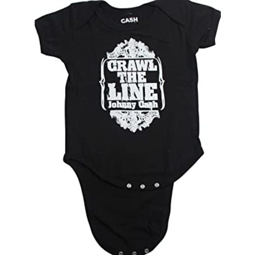 Johnny Cash - Unisex-Baby Crawl The Line Onesie