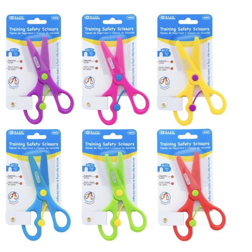 BAZIC Kids Training Safety Scissors 5" - Bazicstore