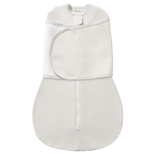 Swaddles for Newborns, Safe Sleep Swaddle Sack with Mesh Design, 100% Cotton, 3-Way Adjustable Transitional Swaddle