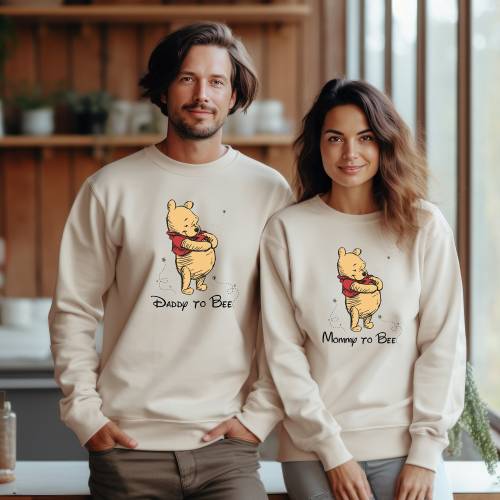 Mommy to Bee Shirt, Daddy to Bee T-Shirt, Pregnancy Reveal Shirt, Disney Pooh Mommy Tee, Family Matching Shirt, Funny Mom Tee, New Mom Gift